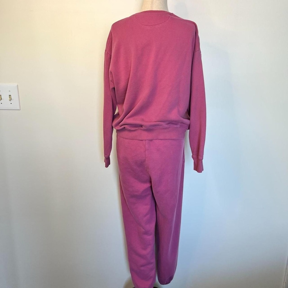 Pink Victoria’s Secret Cozy matching lounge set sweatshirt and joggers small - Picture 4 of 8